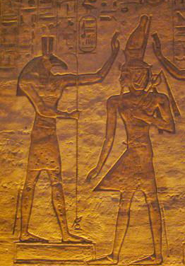 Seth bénissant Ramsès II