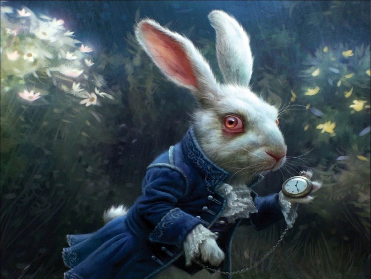 Animation-Comédie-Adventure-Film-Fantastique-Computer-Alice-au-pays-des-merveilles-Lapin-blanc